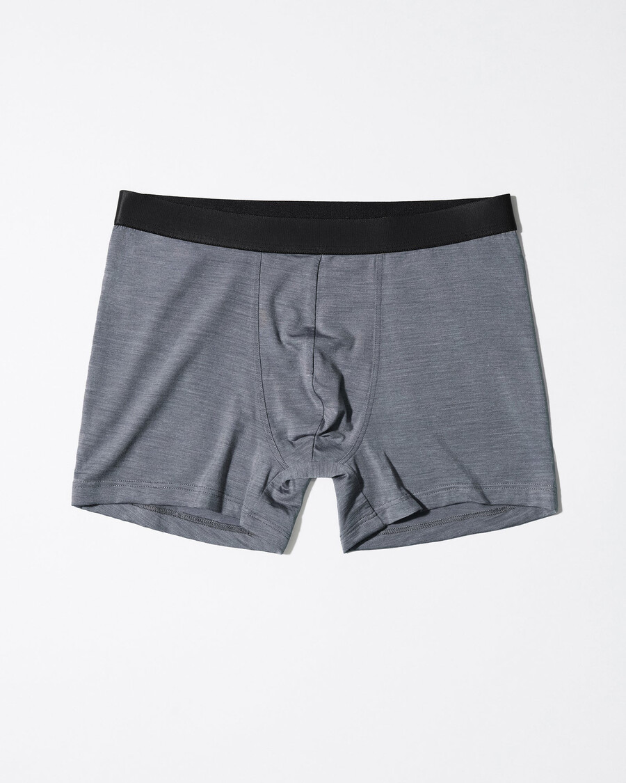 boxer da uomo in misto lana merino grigio mélange acquista ora — cdlp