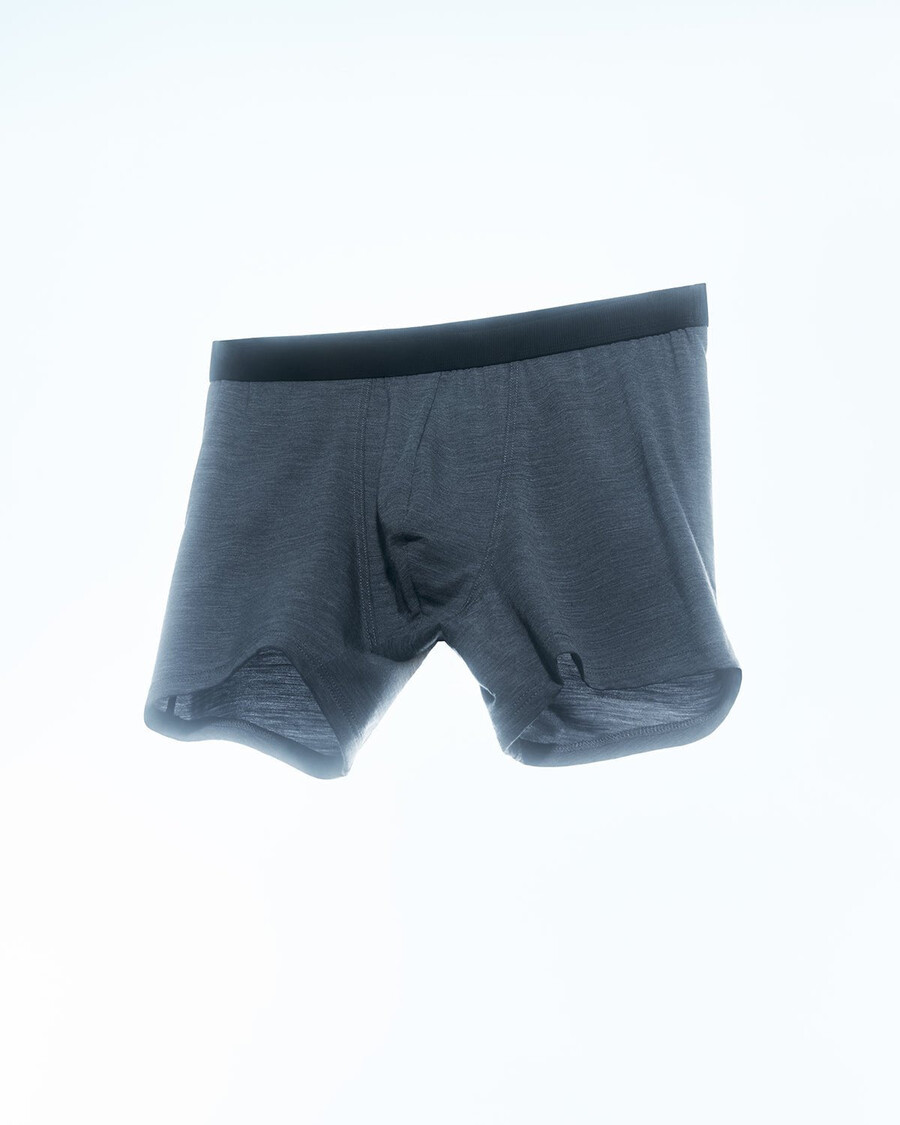 boxer da uomo in misto lana merino grigio mélange acquista ora — cdlp