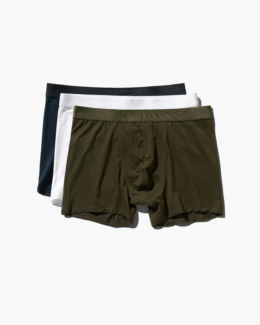 3 × boxer da uomo in bianco verde oliva blu navy scuro acquista ora — cdlp
