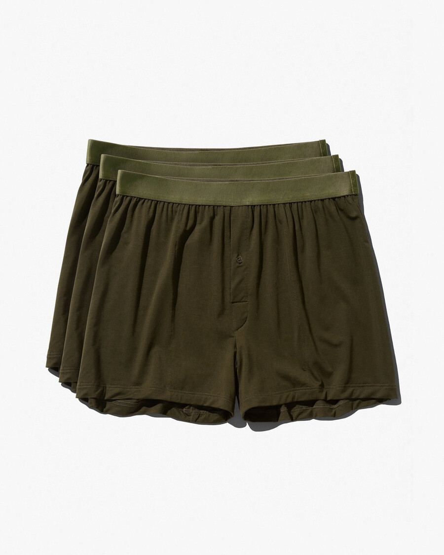 3 × boxer da uomo in verde oliva acquista ora — cdlp
