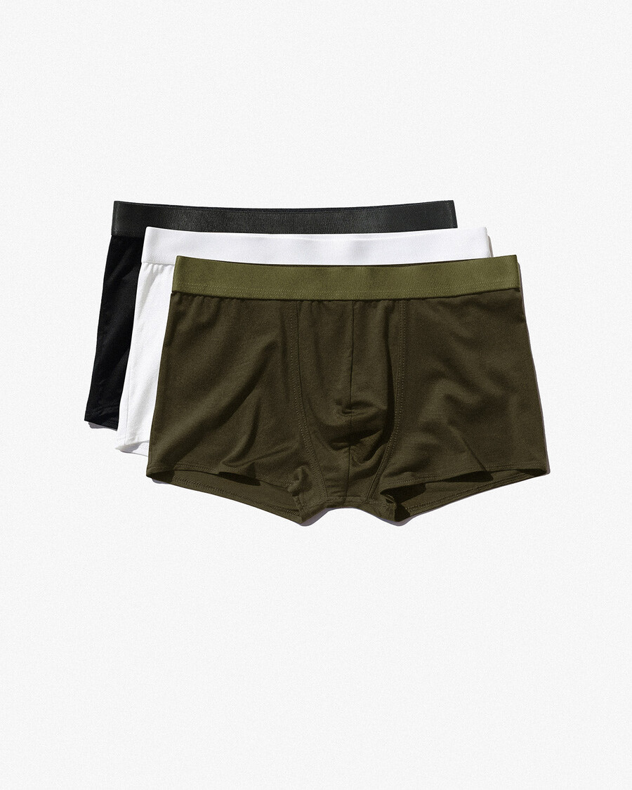 3 boxer da uomo in nero bianco verde oliva acquista ora — cdlp