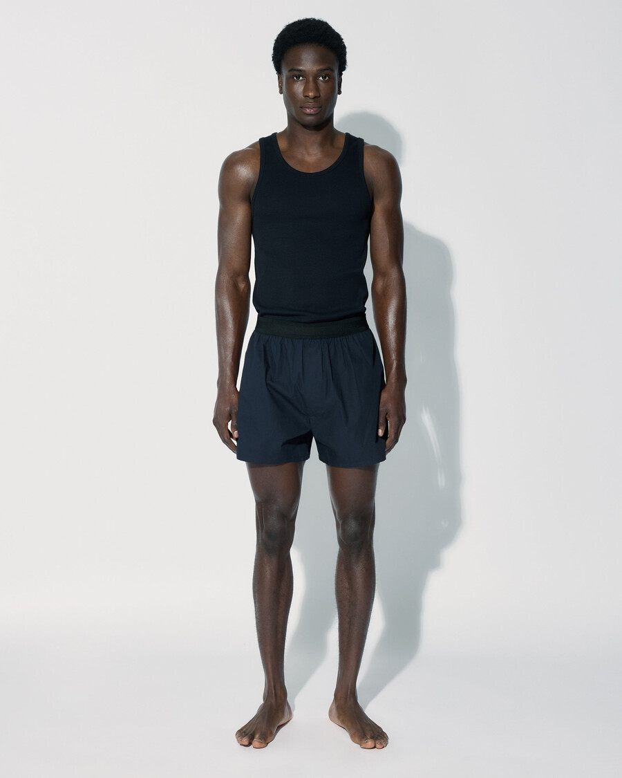 boxer classici da uomo in cotone blu navy acquista ora — cdlp