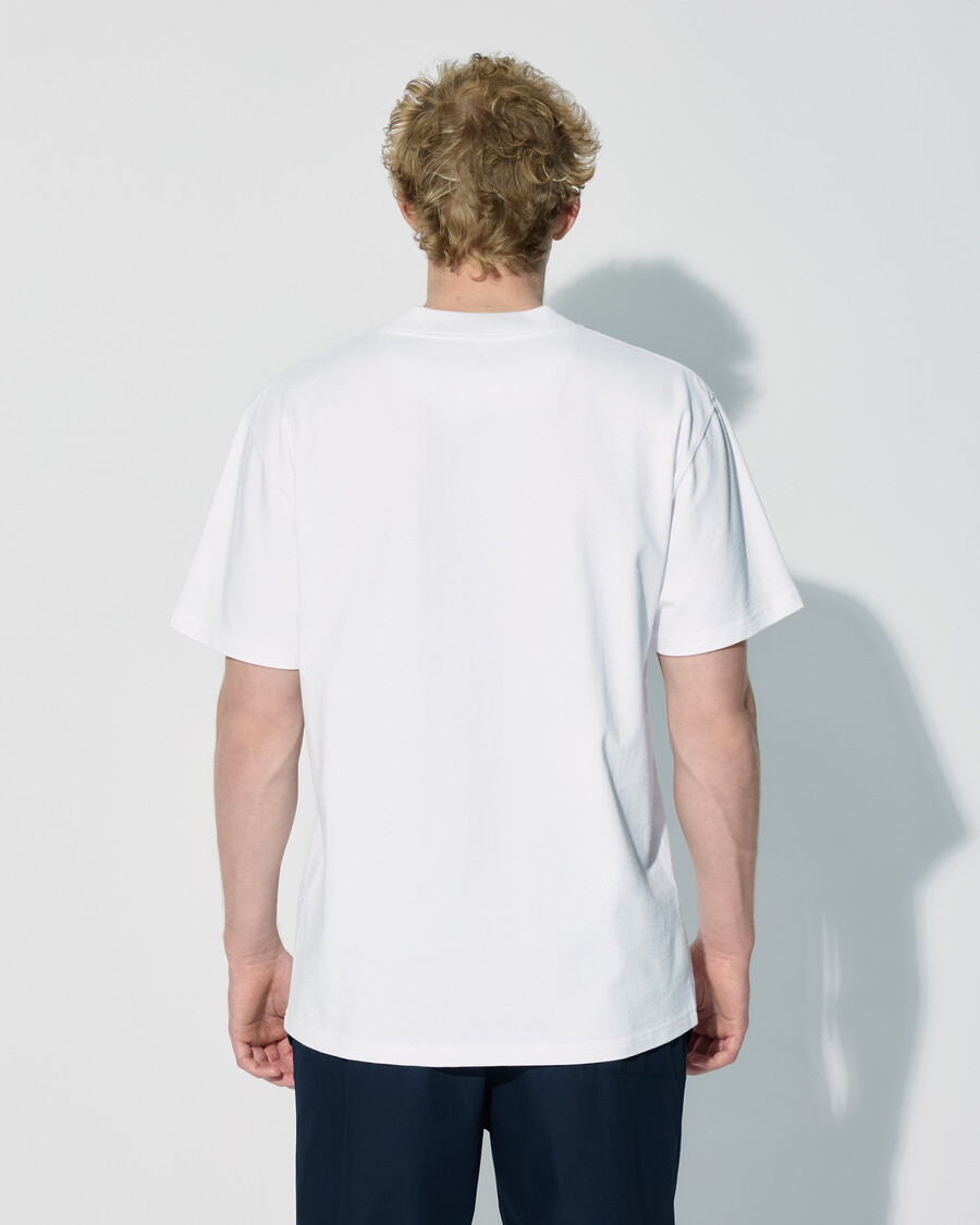 t-shirt da uomo in cotone rilassato bianca acquista ora — cdlp