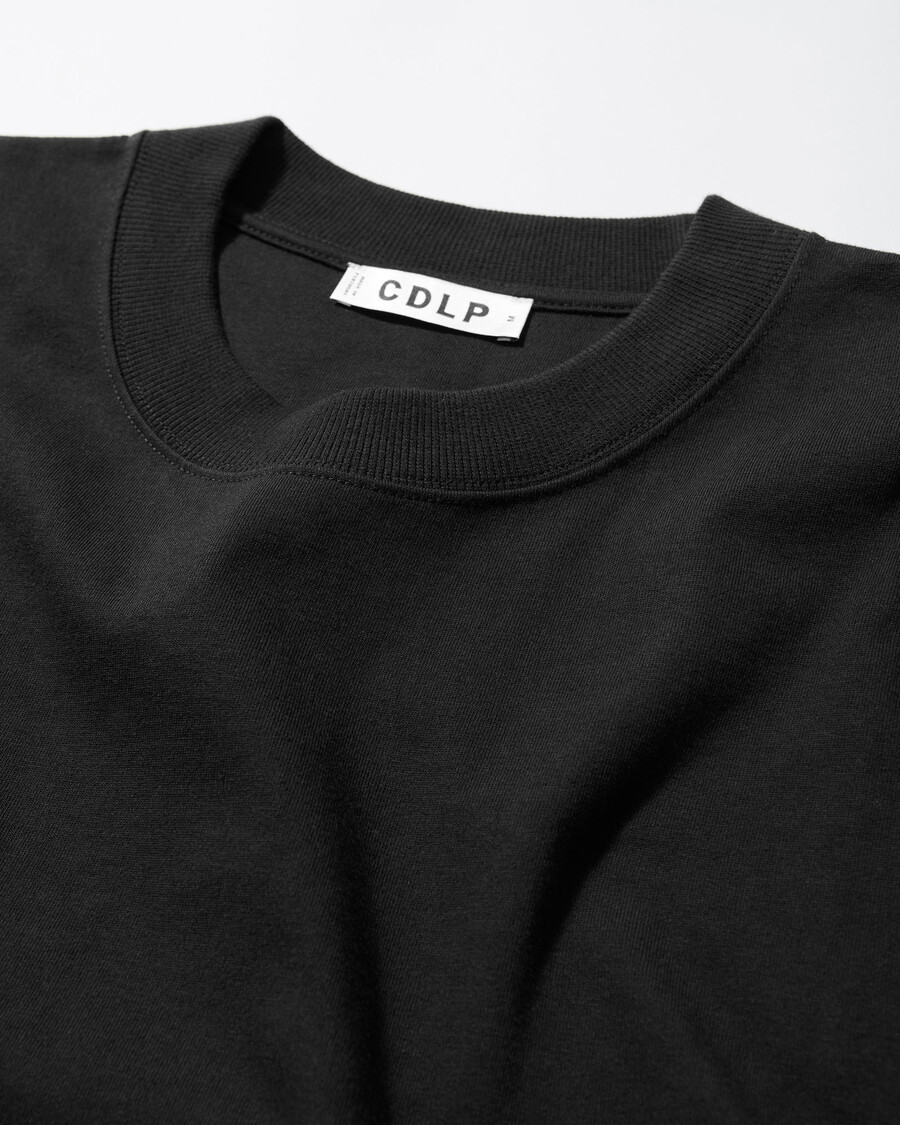 t-shirt da uomo in cotone rilassato nera acquista ora — cdlp