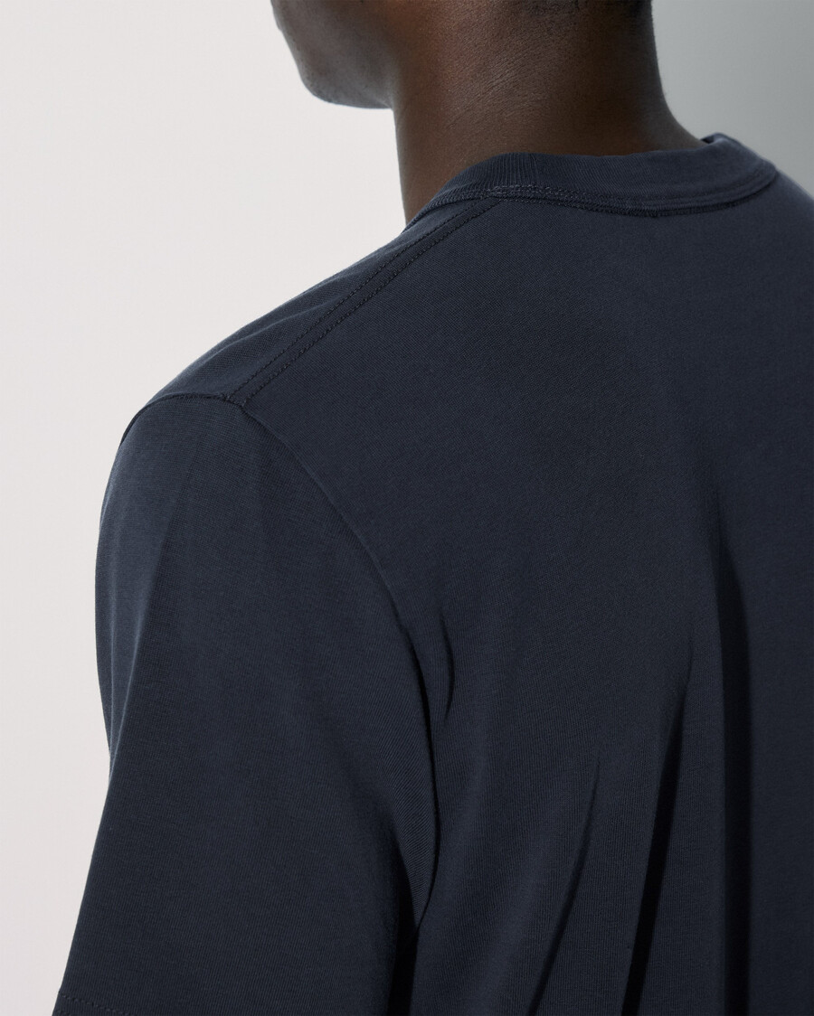 2 magliette pesanti da uomo in blu navy scuro e bianco acquista ora — cdlp