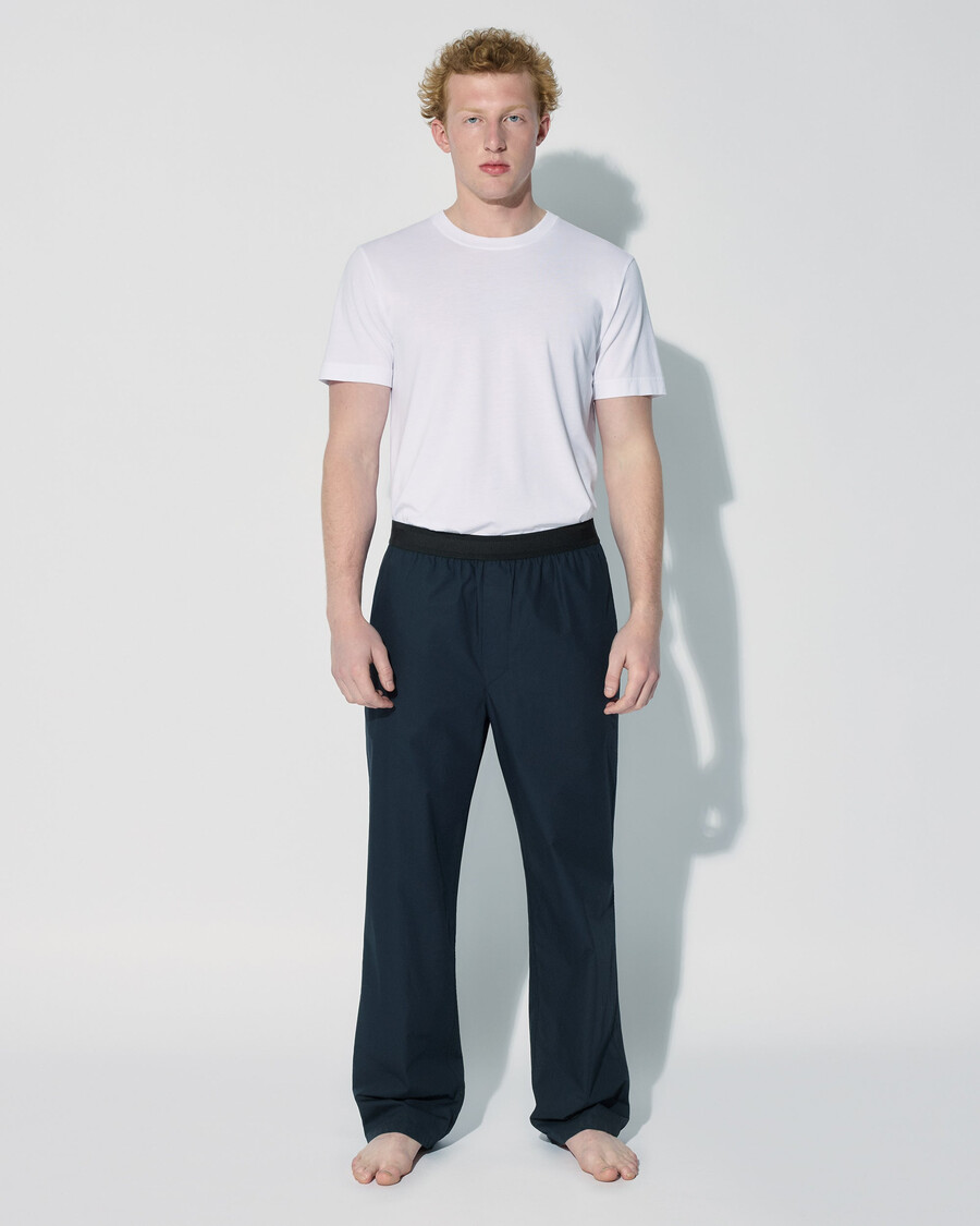 pantaloni da pigiama in cotone da uomo blu navy acquista ora — cdlp