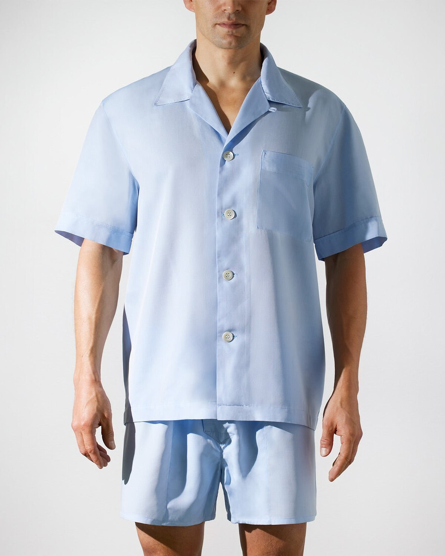 boxer da uomo slim in tessuto azzurro cielo acquista ora — cdlp