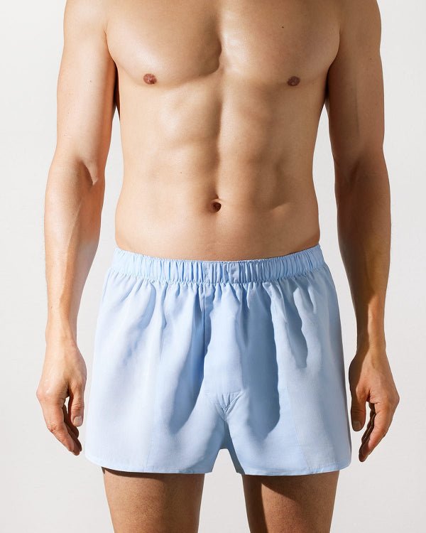 boxer da uomo slim in tessuto azzurro cielo acquista ora — cdlp
