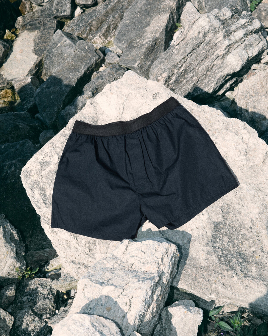 boxer classici da uomo in cotone blu navy acquista ora — cdlp