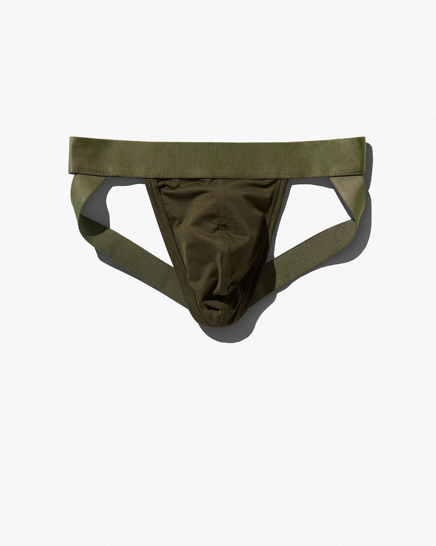 jock strap da uomo in verde oliva acquista ora — cdlp
