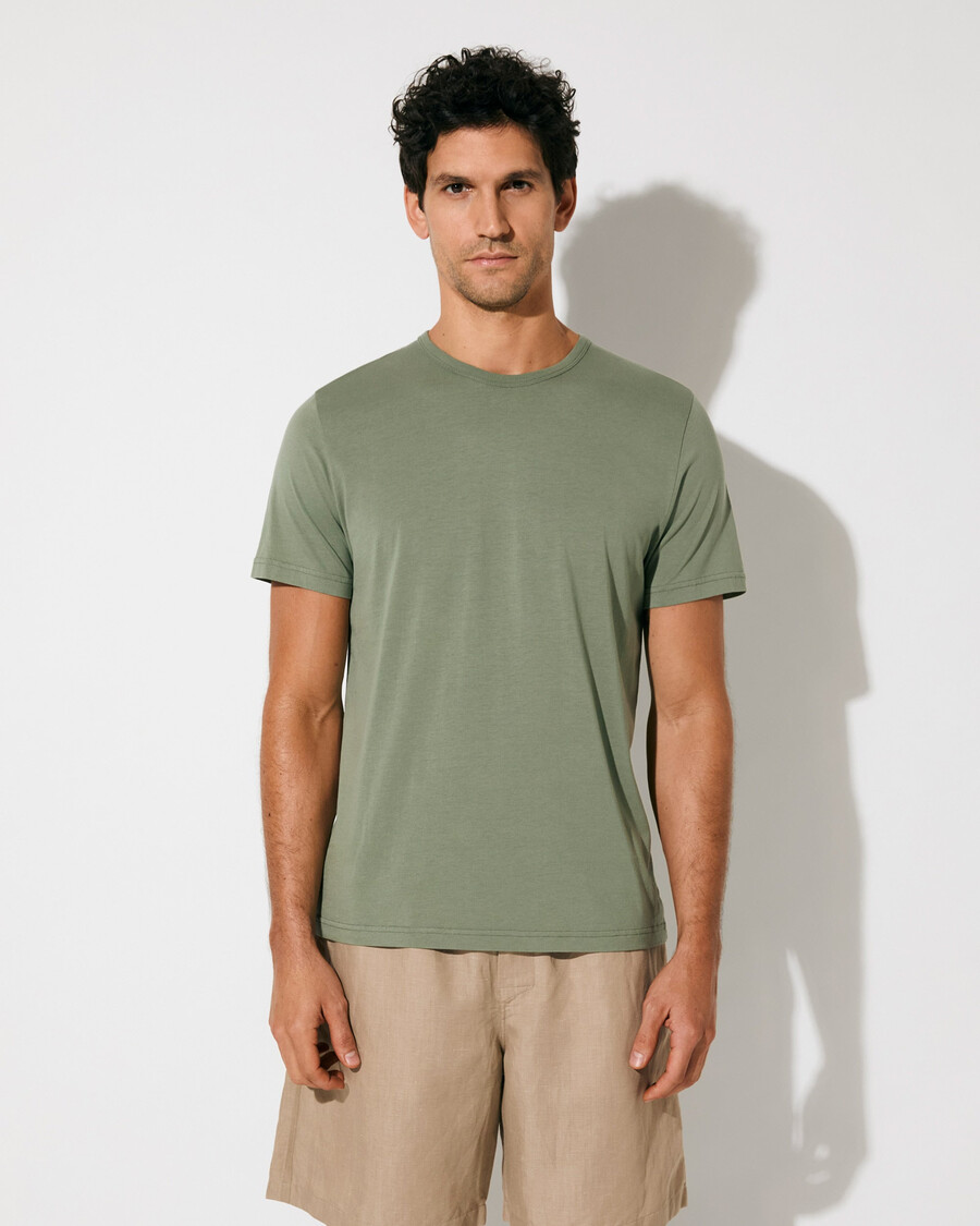 t-shirt leggera da uomo color salvia acquista ora — cdlp