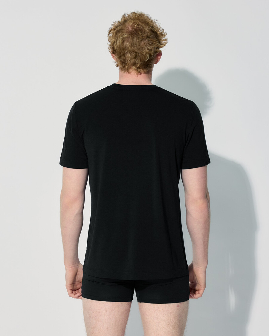 t-shirt da uomo in misto lana merino nera acquista ora — cdlp