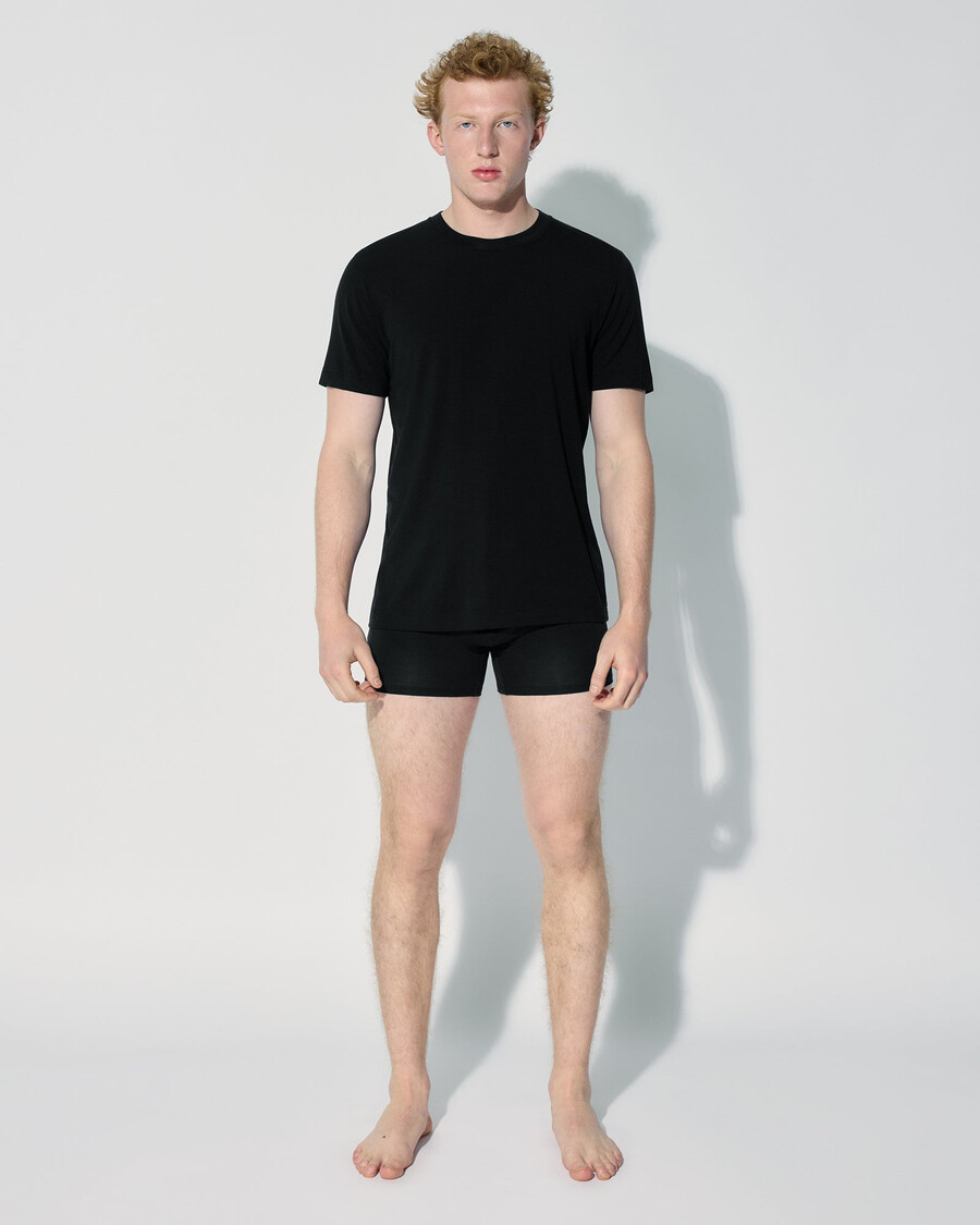 t-shirt da uomo in misto lana merino nera acquista ora — cdlp