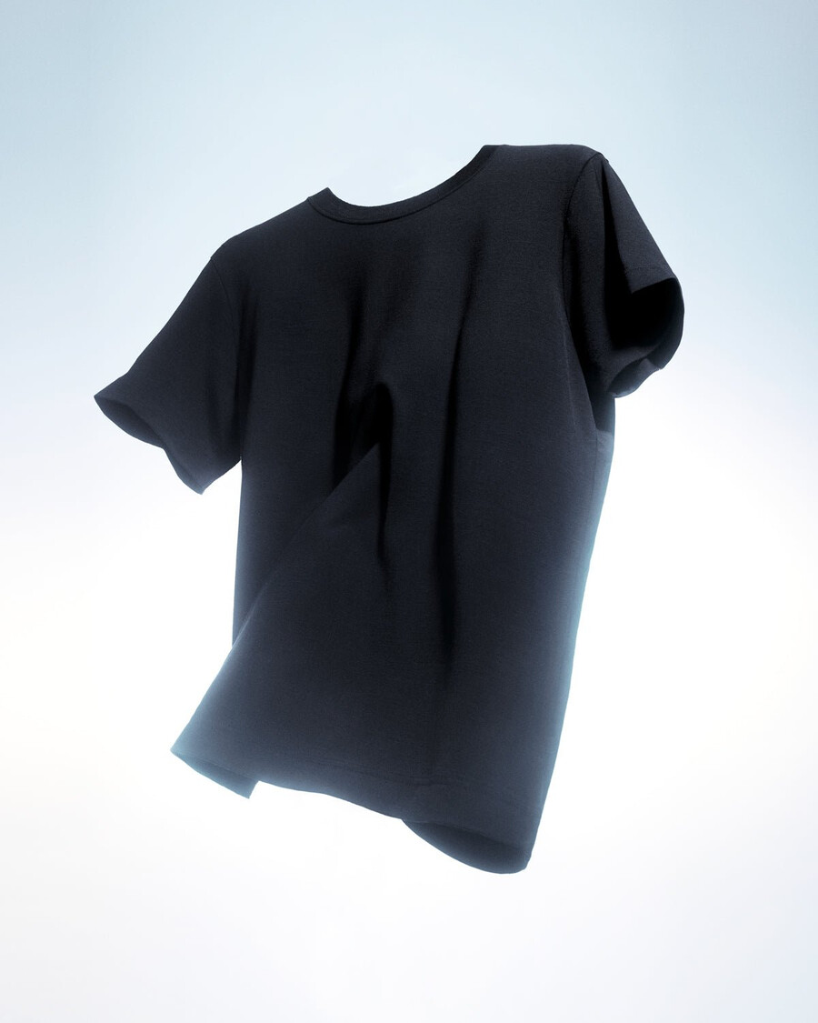 t-shirt da uomo in misto lana merino nera acquista ora — cdlp