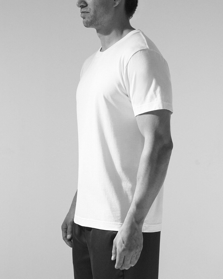 3 × t-shirt da uomo di peso medio in bianco acquista ora — cdlp