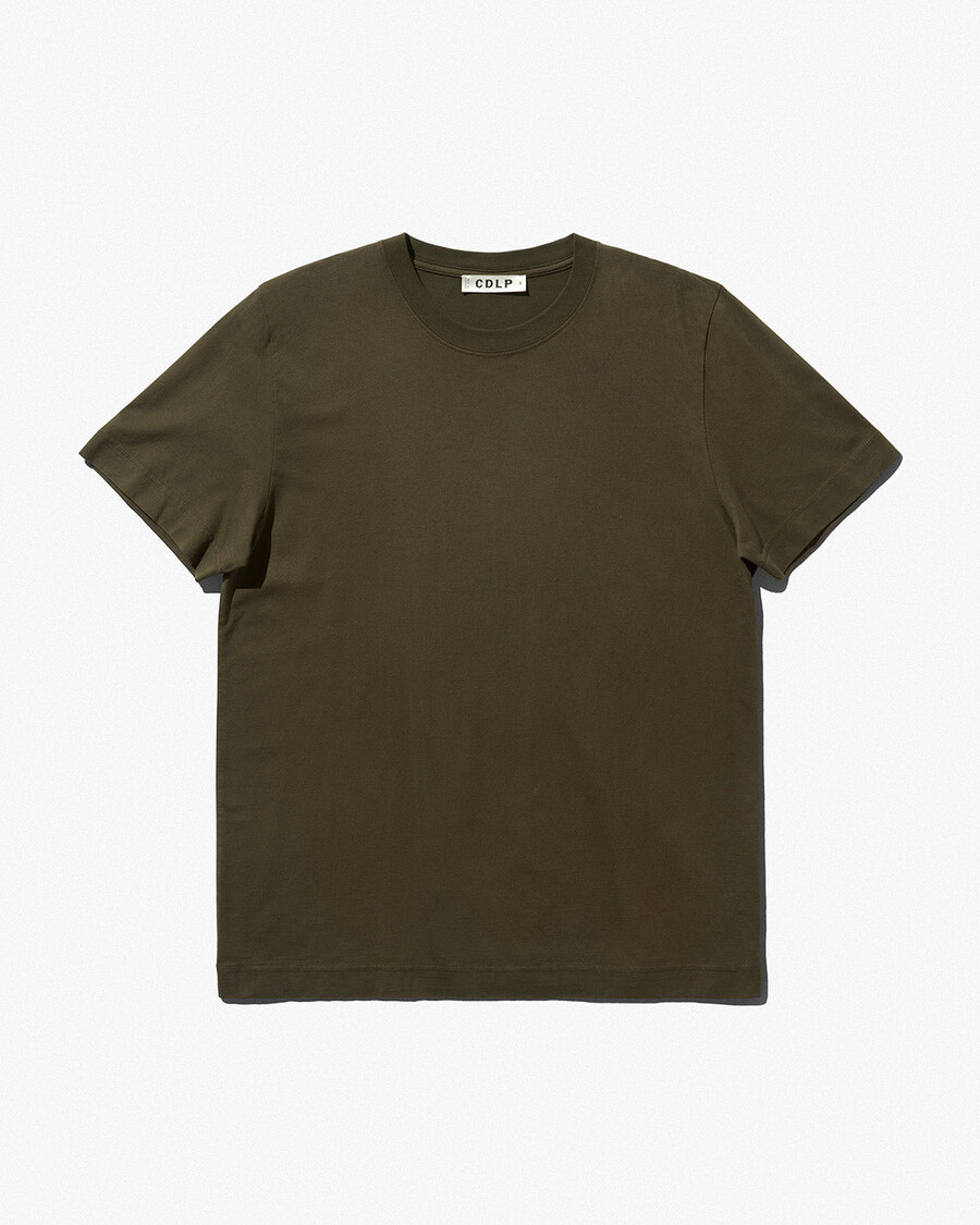 t-shirt da uomo di peso medio in verde oliva acquista ora — cdlp