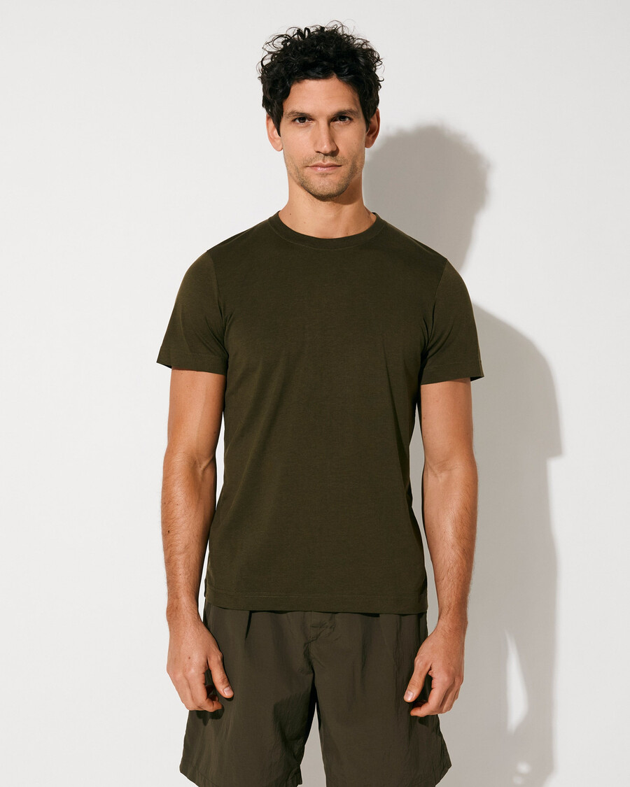 t-shirt da uomo di peso medio in verde oliva acquista ora — cdlp