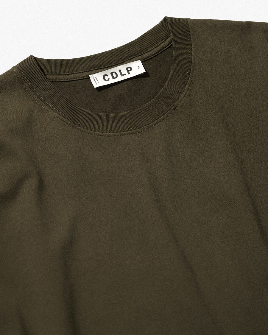 t-shirt da uomo di peso medio in verde oliva acquista ora — cdlp