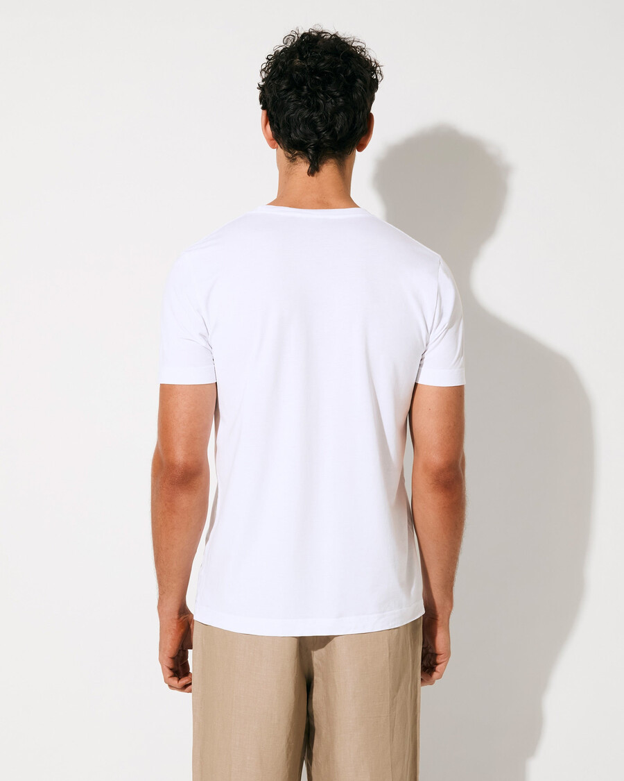 2 magliette da uomo di peso medio in bianco e verde oliva acquista—cdlp