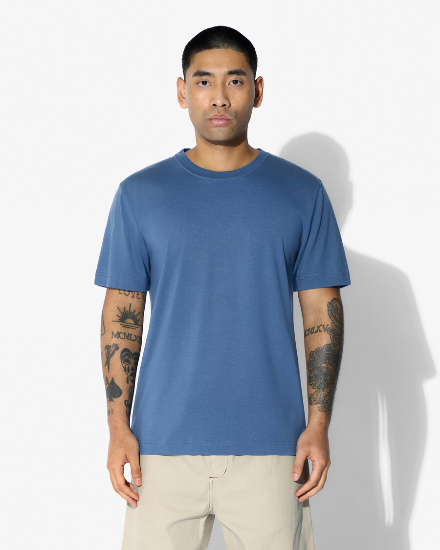 magliette da uomo di peso medio in blu azzurro acquista—cdlp