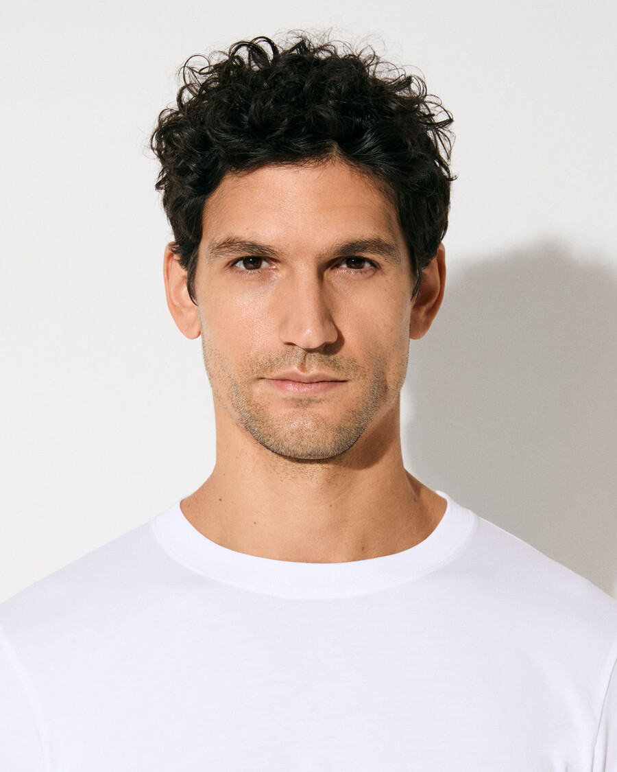 t-shirt a maniche lunghe da uomo di peso medio bianca acquista — cdlp