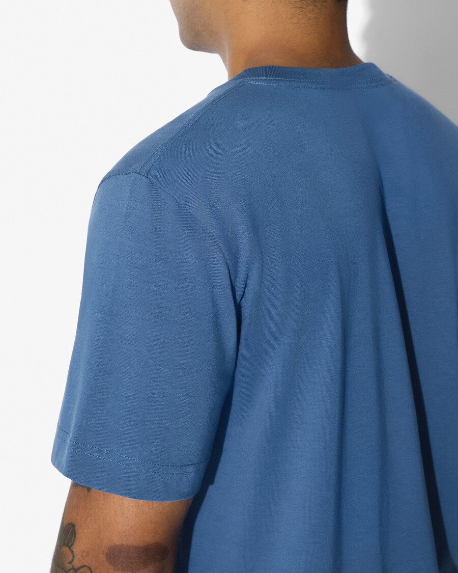 3 magliette da uomo di peso medio in nero bianco e blu azzurro acquista ora — cdlp