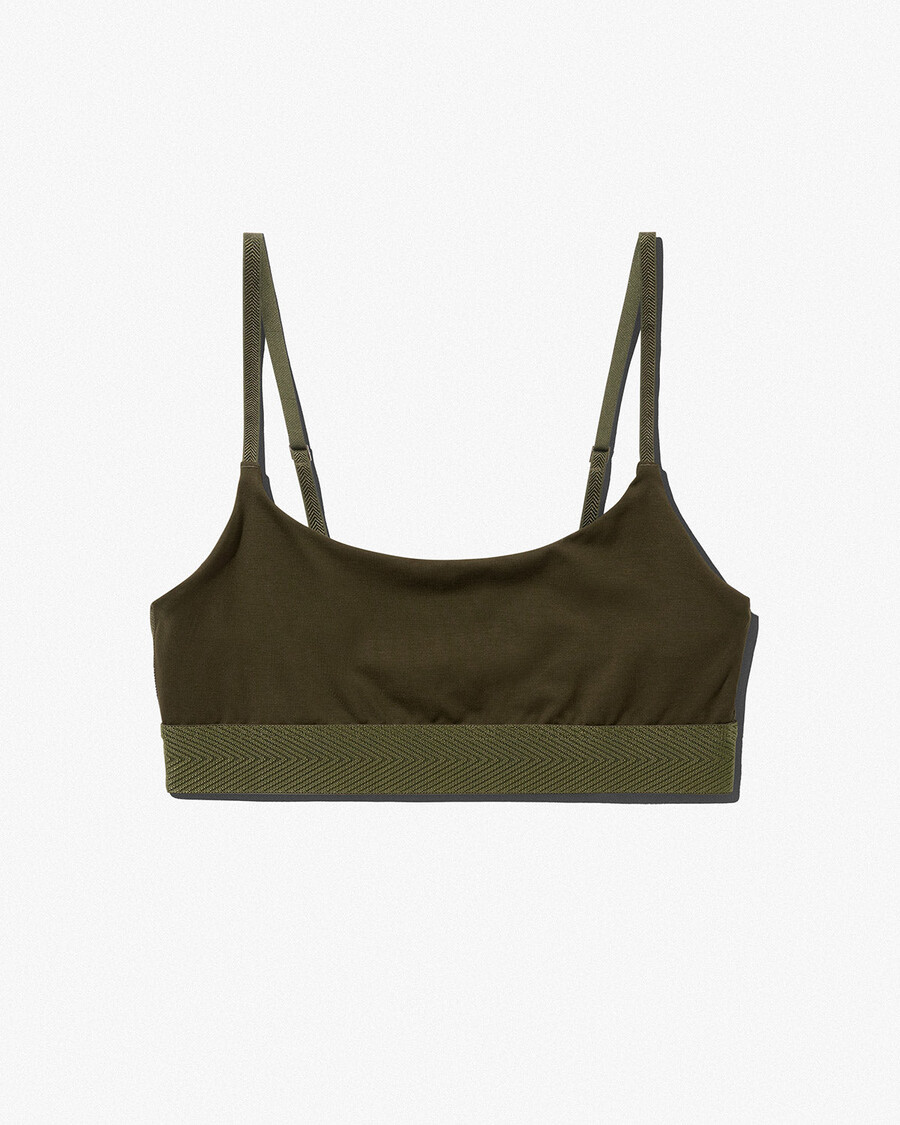reggiseno a triangolo da donna in verde oliva acquista ora — cdlp