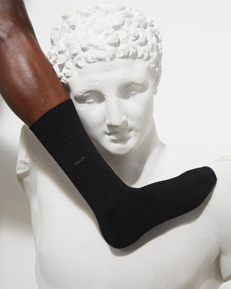 calzini unisex in cotone di media lunghezza neri acquista ora — cdlp