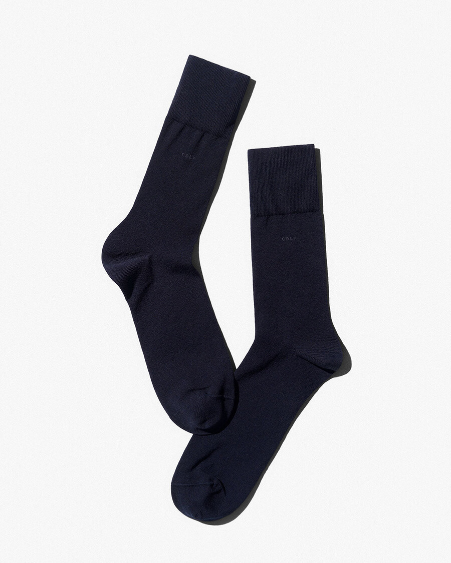 6 calzini unisex in cotone di media lunghezza blu navy scuro acquista—cdlp
