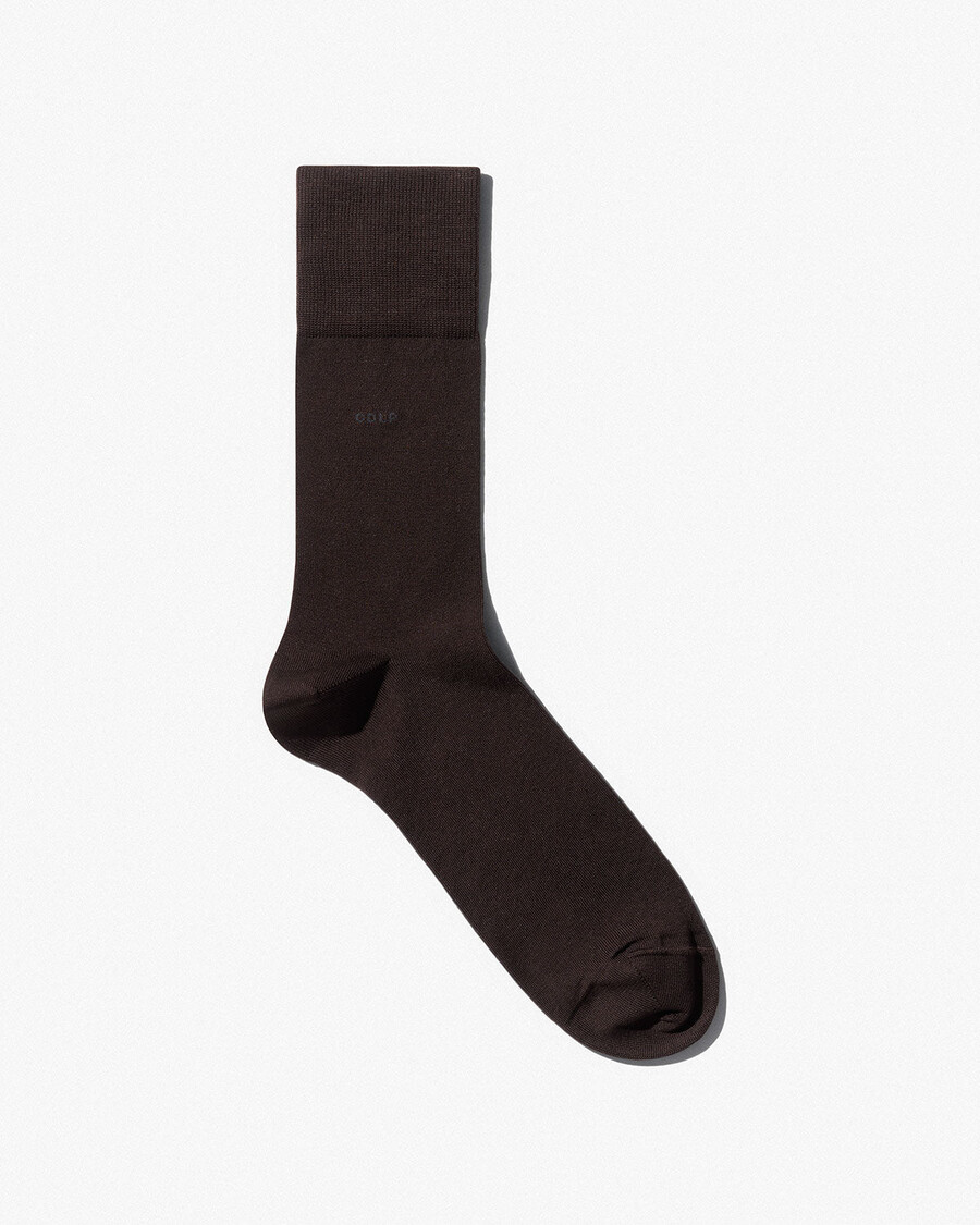 calzini unisex in cotone di media lunghezza colore marrone scuro acquista — cdlp