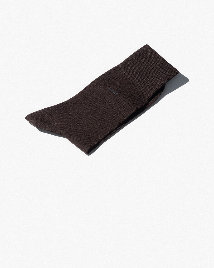 calzini unisex in cotone di media lunghezza colore marrone scuro acquista — cdlp