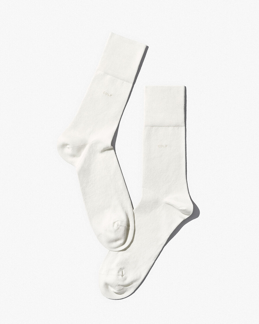 6 calzini unisex di media lunghezza in cotone bianco acquista — cdlp