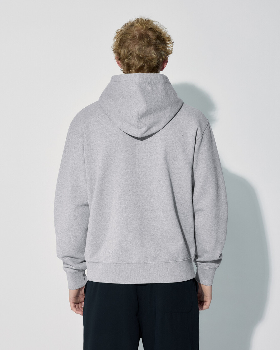 felpa con cappuccio da uomo in grigio mélange acquista ora – cdlp