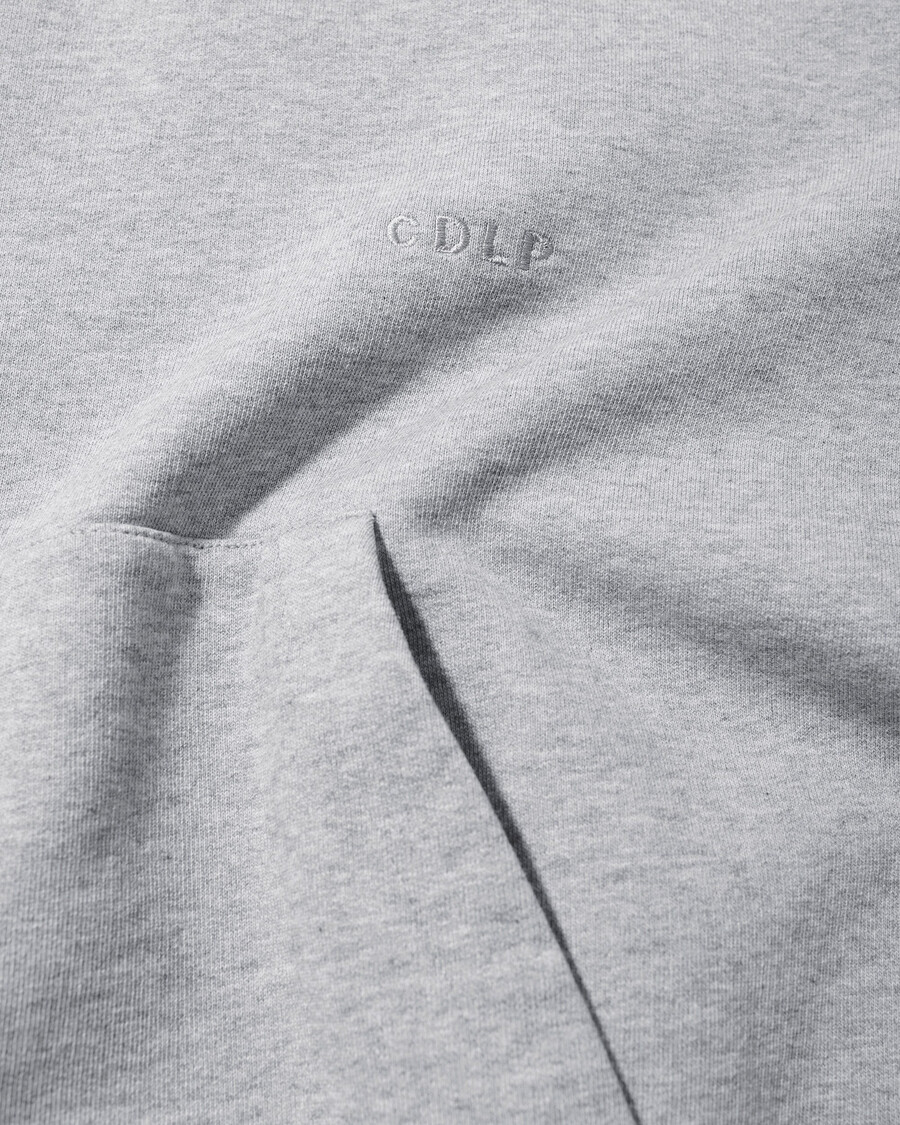 felpa con cappuccio da uomo in grigio mélange acquista ora – cdlp