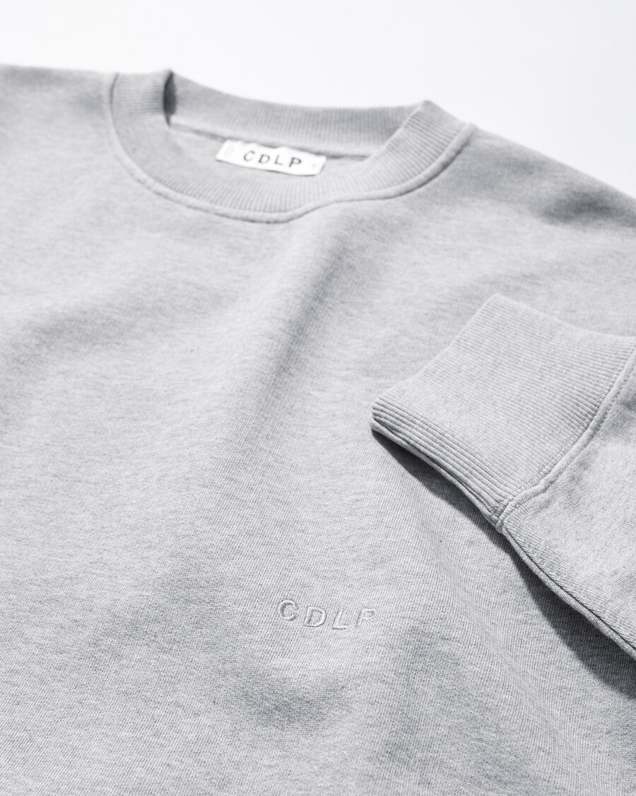 felpa da uomo in cotone grigio mélange acquista ora – cdlp