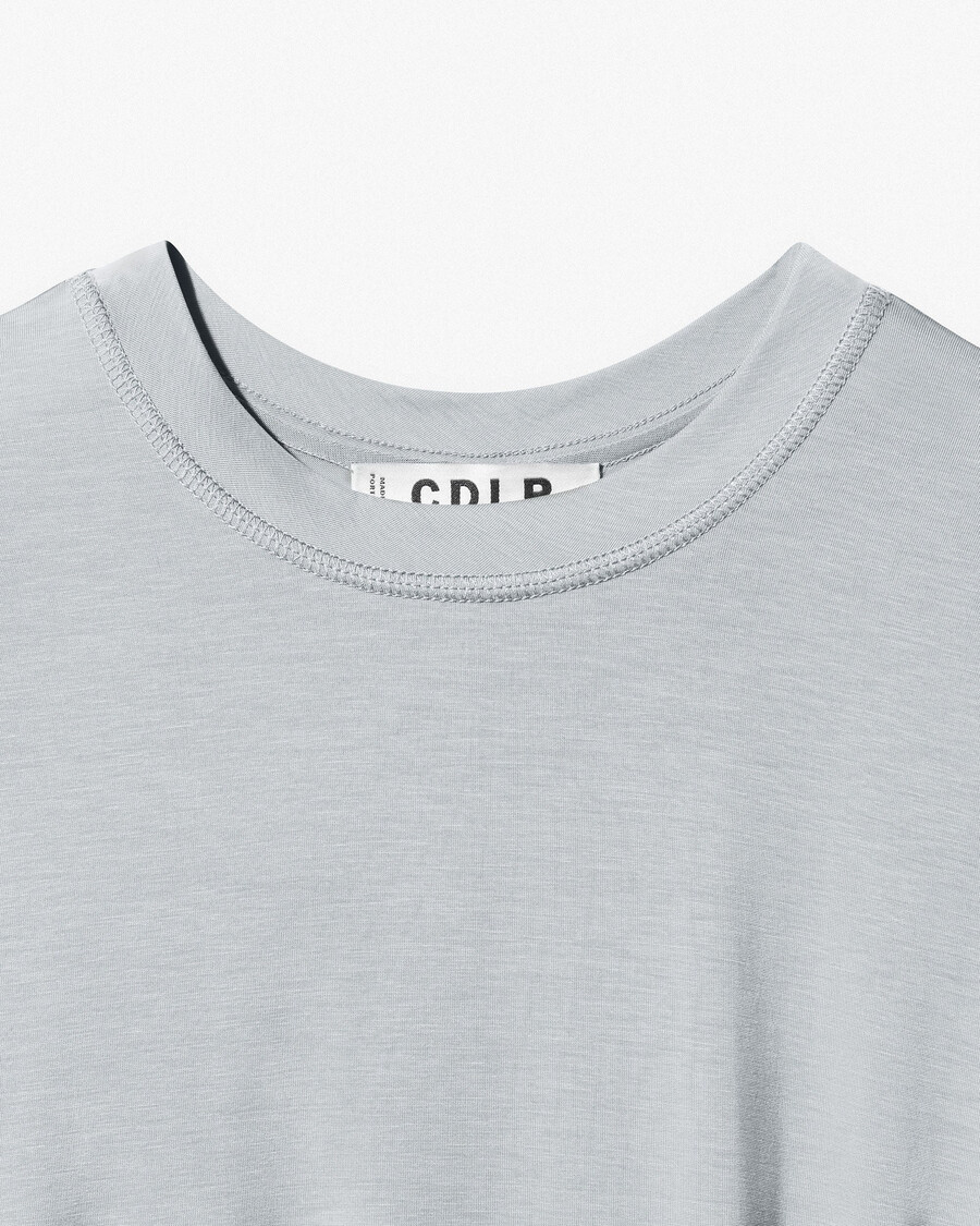 t-shirt leggera da donna in cemento acquista ora — cdlp