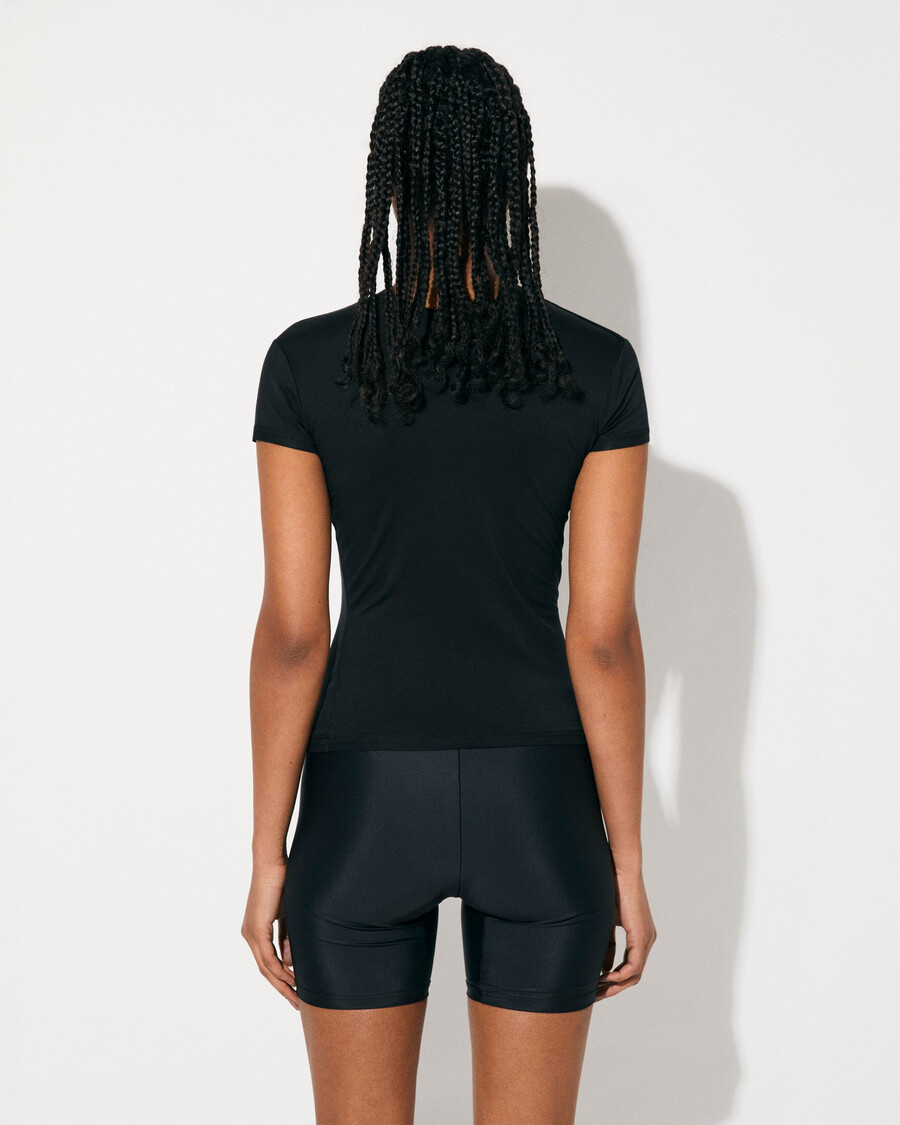 t-shirt leggera da donna in nero acquista ora — cdlp