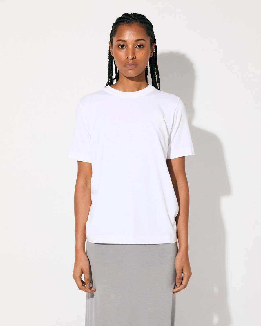 t-shirt pesante da donna in bianco acquista ora — cdlp