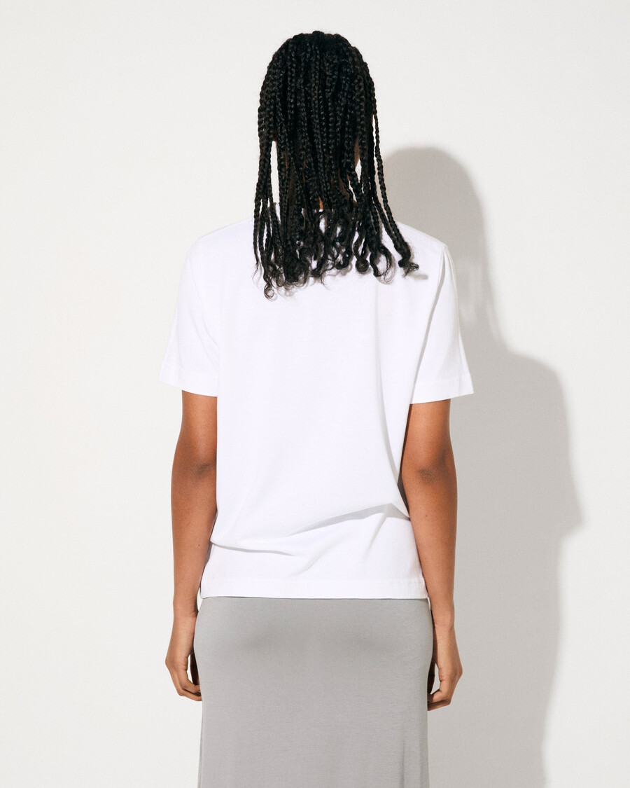t-shirt pesante da donna in bianco acquista ora — cdlp