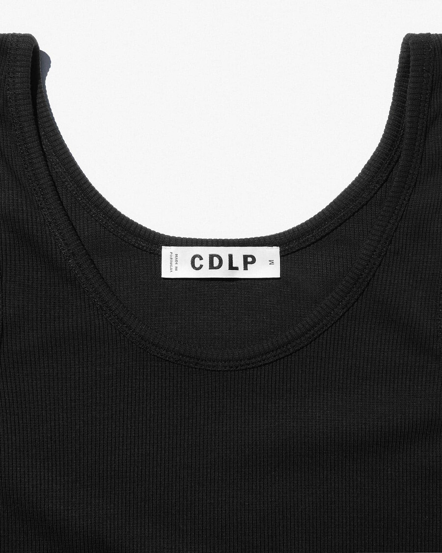2 canottiere a coste da donna in nero sporco acquista ora — cdlp