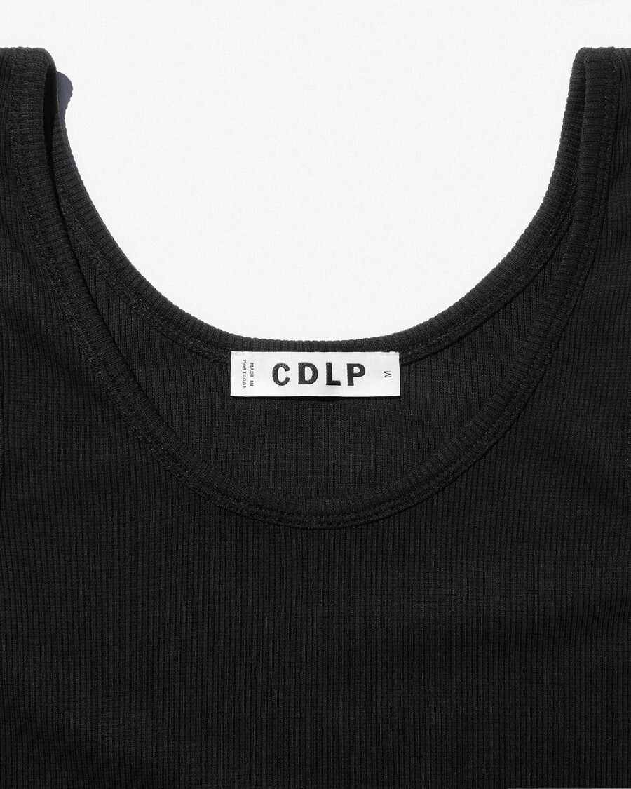 canotta a coste da donna in nero sporco acquista ora — cdlp