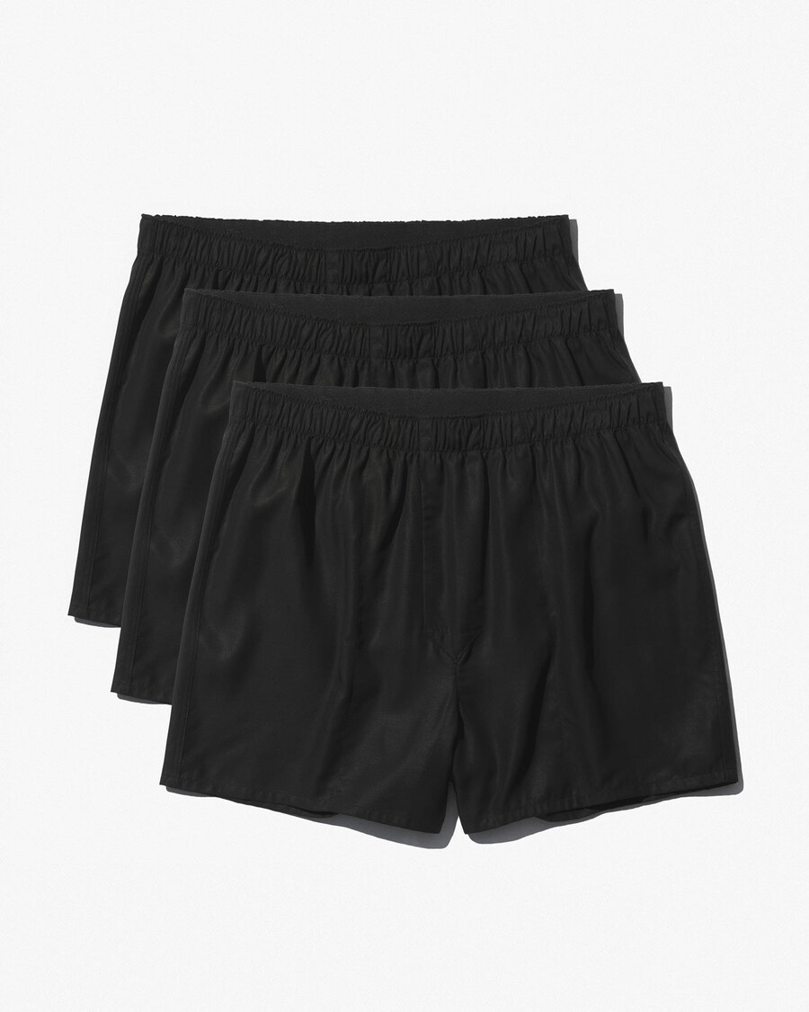 3 boxer classici da uomo in tessuto nero acquista — cdlp