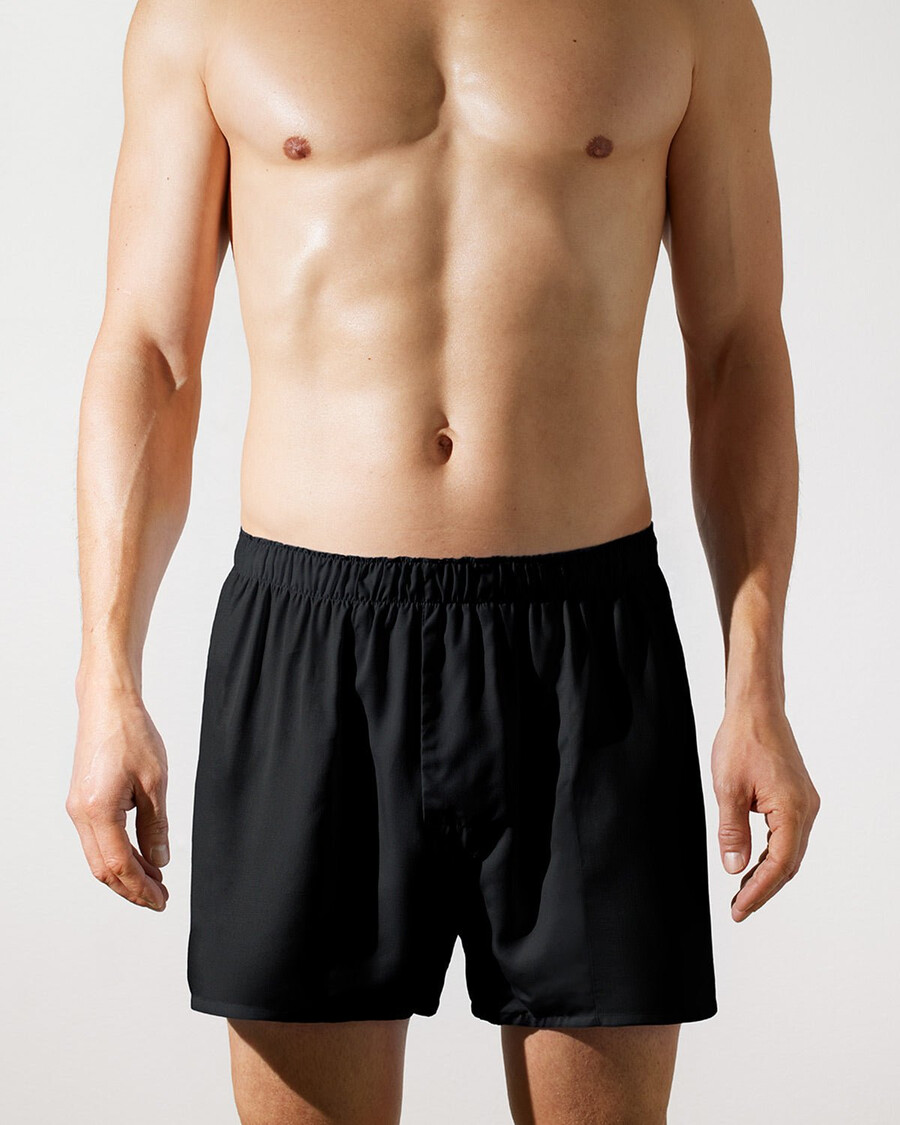 3 boxer classici da uomo in tessuto nero acquista — cdlp