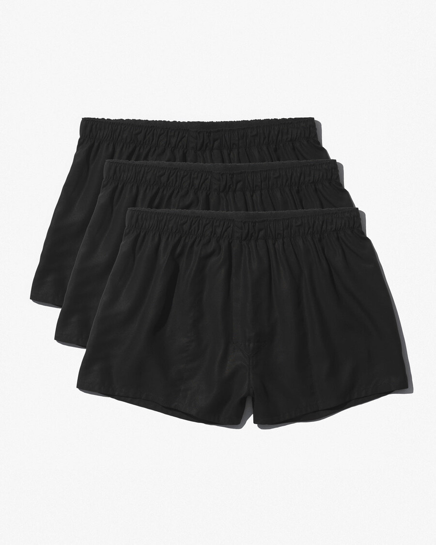 3 boxer da uomo in tessuto nero acquista ora — cdlp
