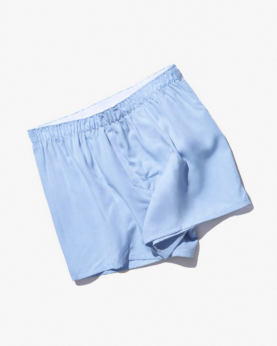 boxer classici da uomo in tessuto azzurro acquista — cdlp