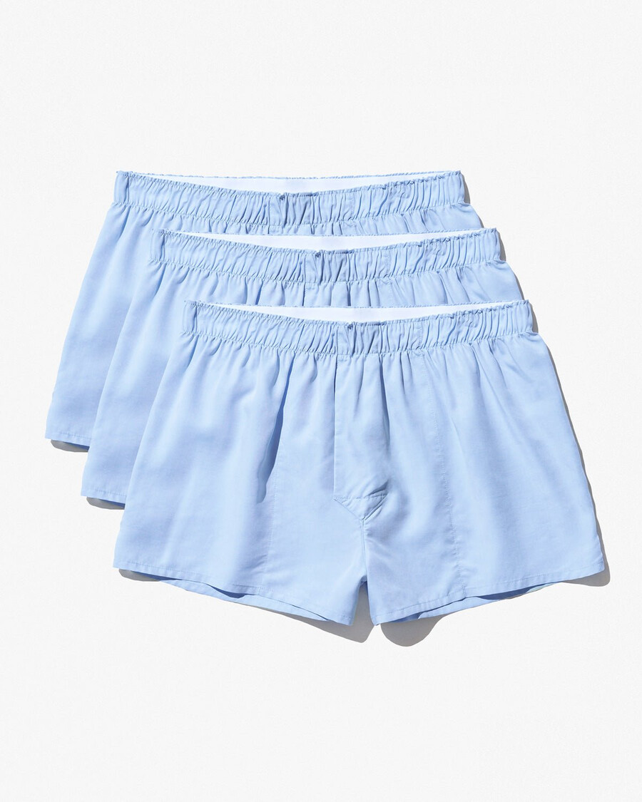 3 boxer da uomo slim in tessuto azzurro cielo acquista ora - cdlp