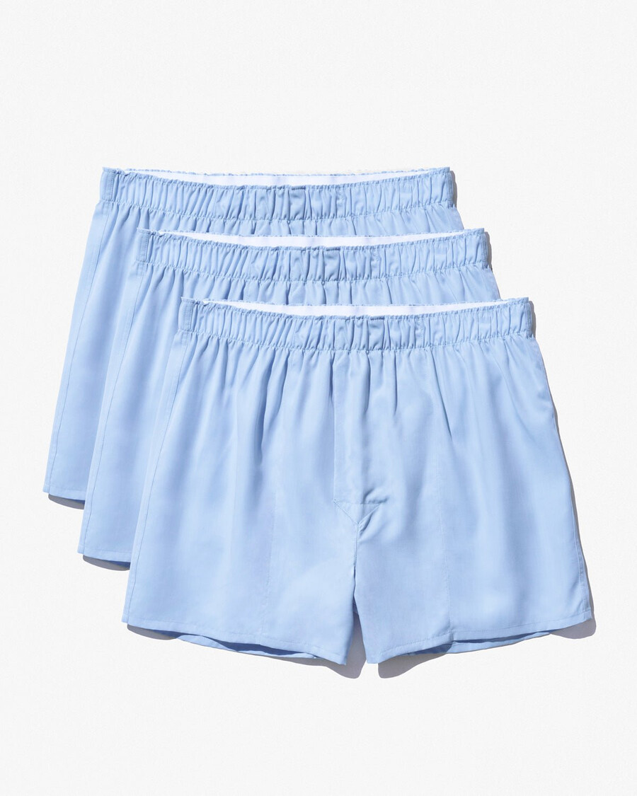3 boxer classici da uomo in tessuto azzurro acquista—cdlp