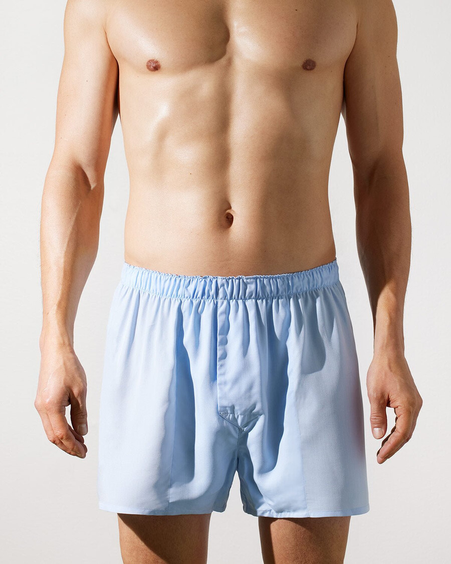 3 boxer classici da uomo in tessuto azzurro acquista—cdlp