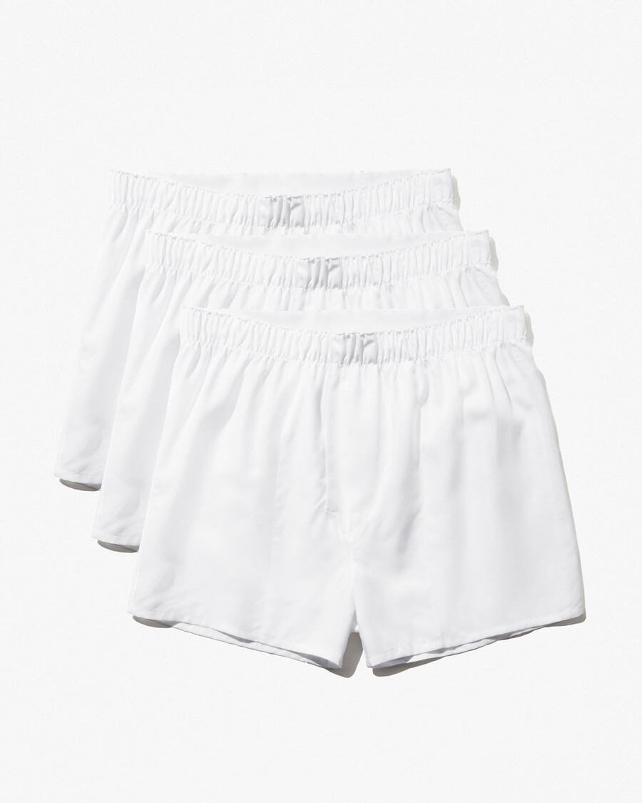 3 boxer classici da uomo in tessuto bianco acquista — cdlp
