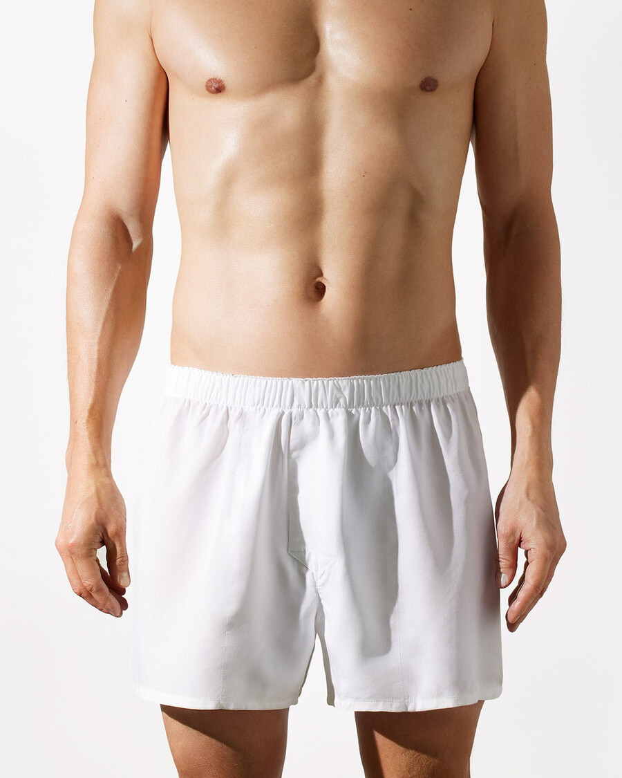 boxer classici da uomo in tessuto bianco acquista ora — cdlp